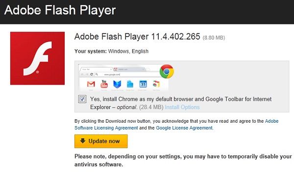 update flash for chrome on mac
